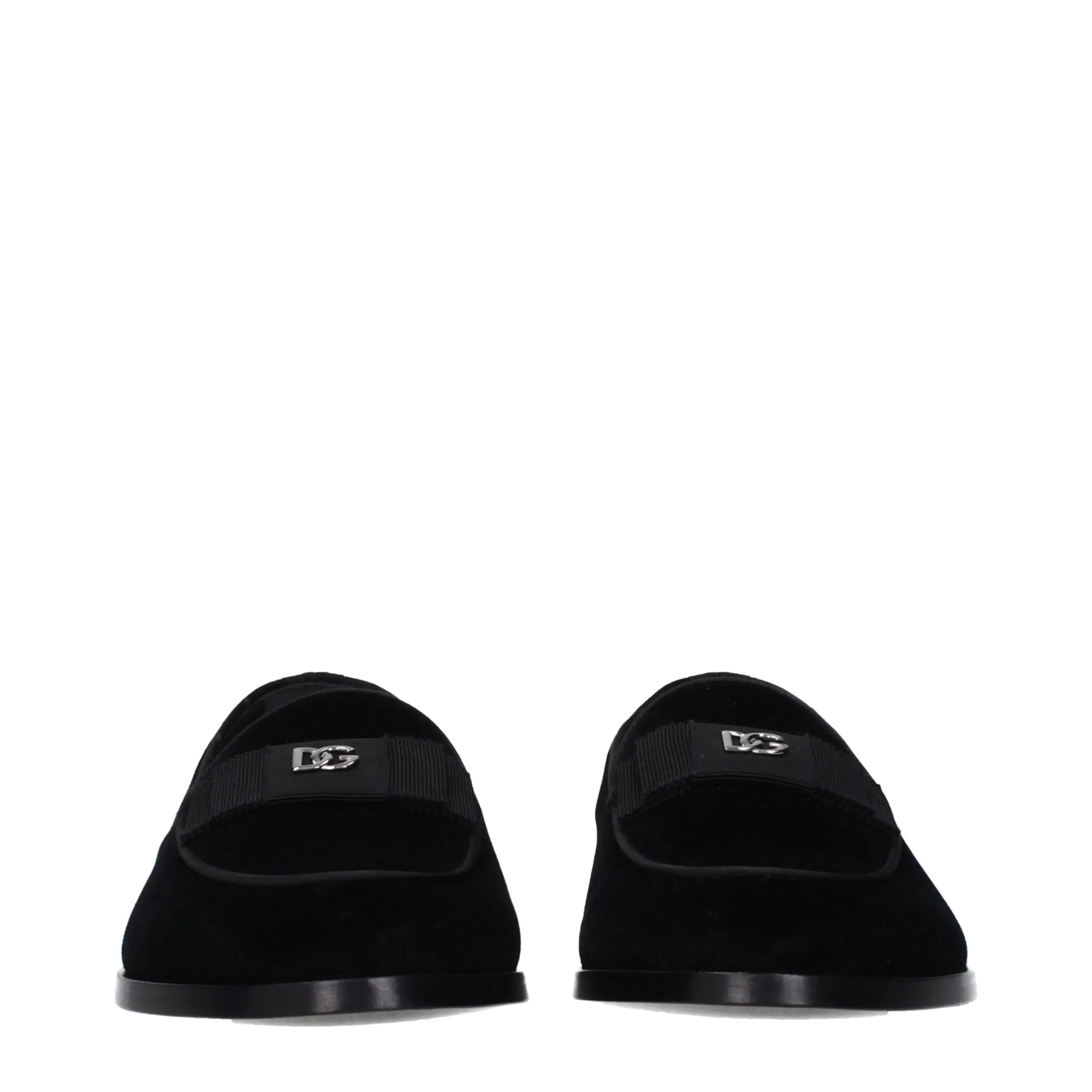 Dolce & Gabbana Black Velvet Slip-On Loafers sold by Siebentaschen product image thumbnail 3