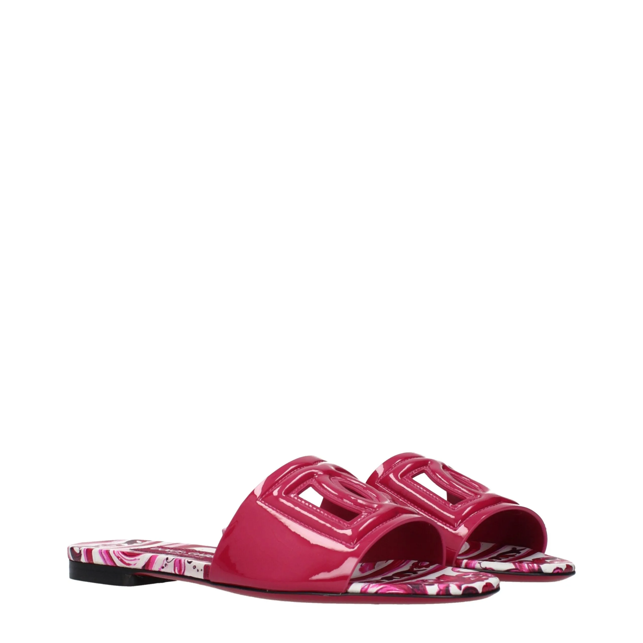 Dolce & Gabbana Pink Leather Slippers sold by Siebentaschen product image thumbnail 2