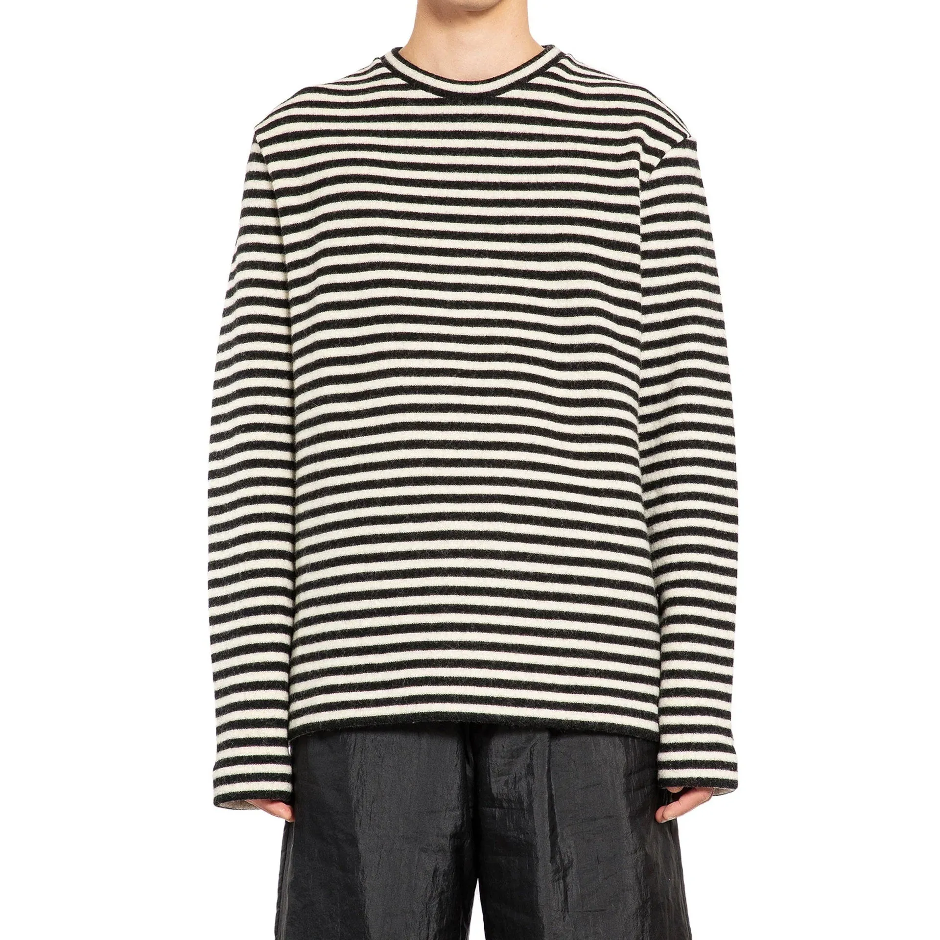 Jil Sander Striped Wool Compact Jersey T-Shirt sold by Siebentaschen product image thumbnail 2