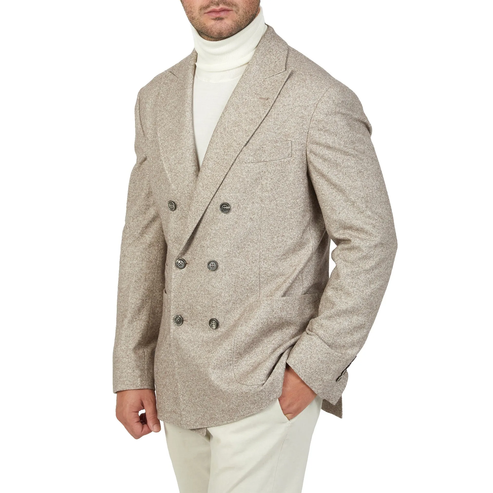 Brunello Cucinelli Double-Breasted Wool Jacket sold by Siebentaschen product image thumbnail 2