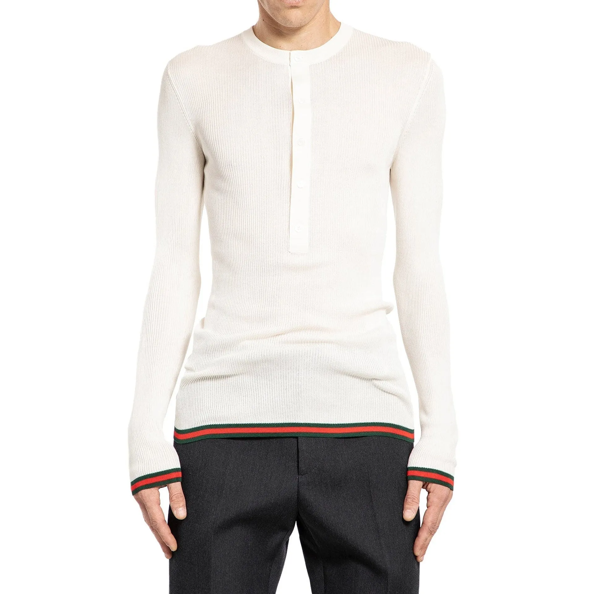 Gucci Ribbed-Knit Silk T-Shirt sold by Siebentaschen product image thumbnail 2