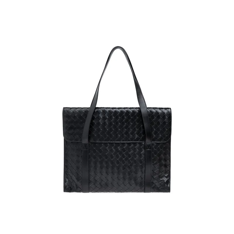 Bottega Veneta Intrecciato Leather Briefcase sold by Siebentaschen