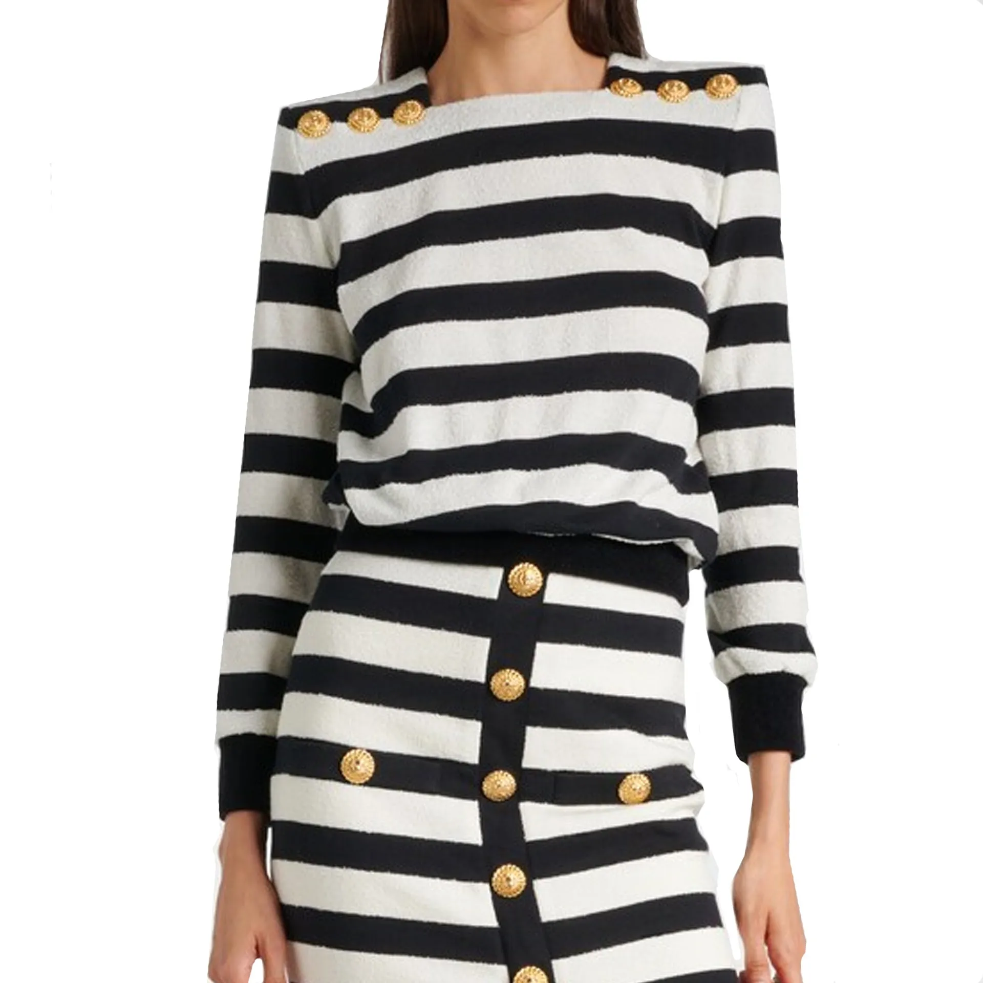 Balmain Striped Jersey Top sold by Siebentaschen product image thumbnail 2