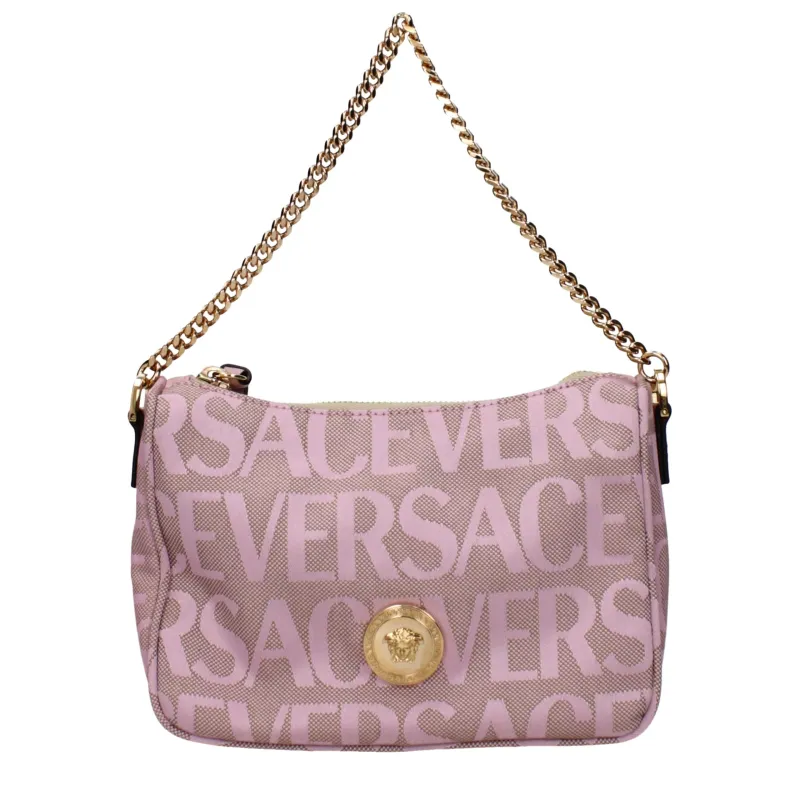 Versace Pink Fabric Handbag sold by Siebentaschen