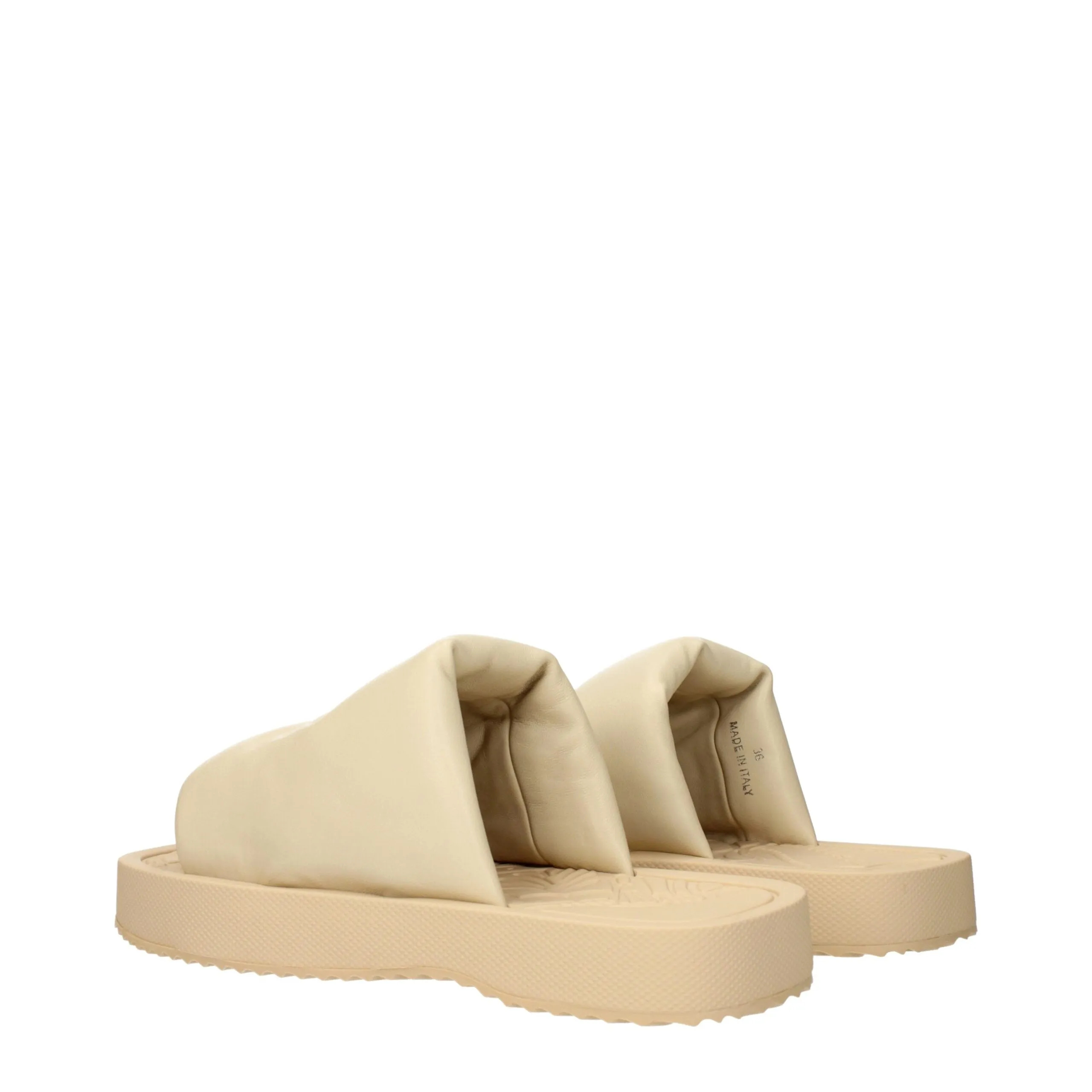 Burberry Beige Leather Slippers sold by Siebentaschen product image thumbnail 4