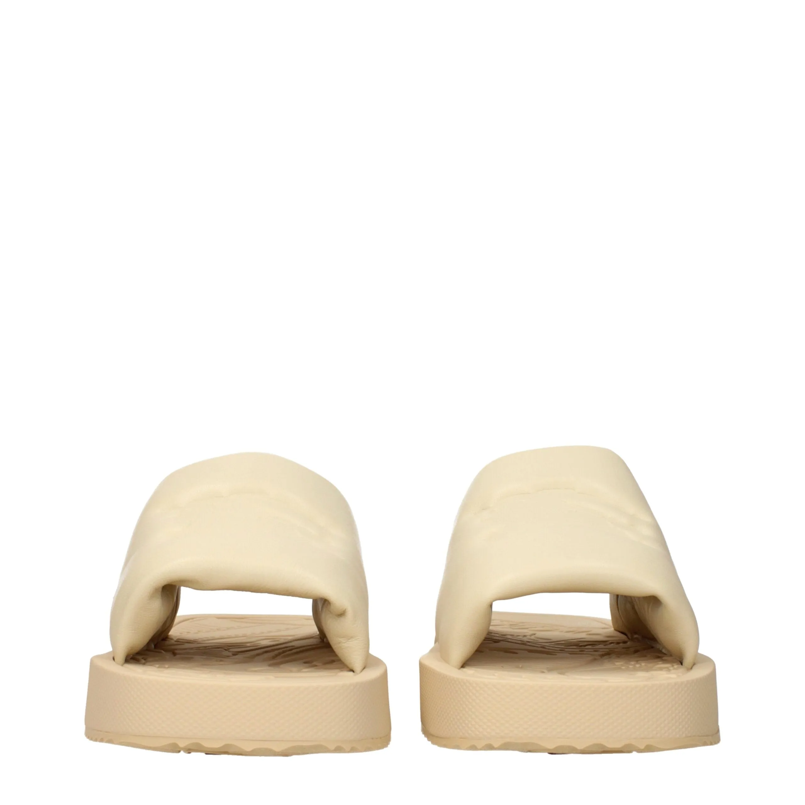 Burberry Beige Leather Slippers sold by Siebentaschen product image thumbnail 3