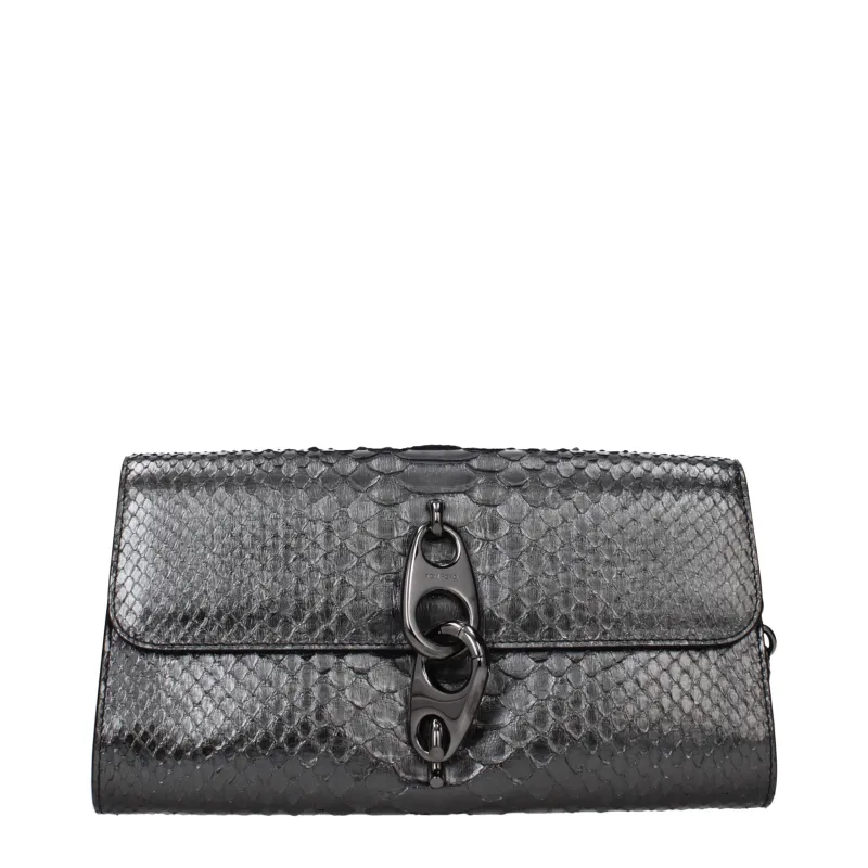 Tom Ford Gray Skin Clutch Bag sold by Siebentaschen