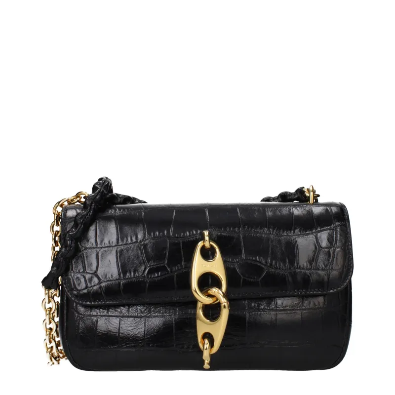Tom Ford Black Leather Shoulder Bag sold by Siebentaschen