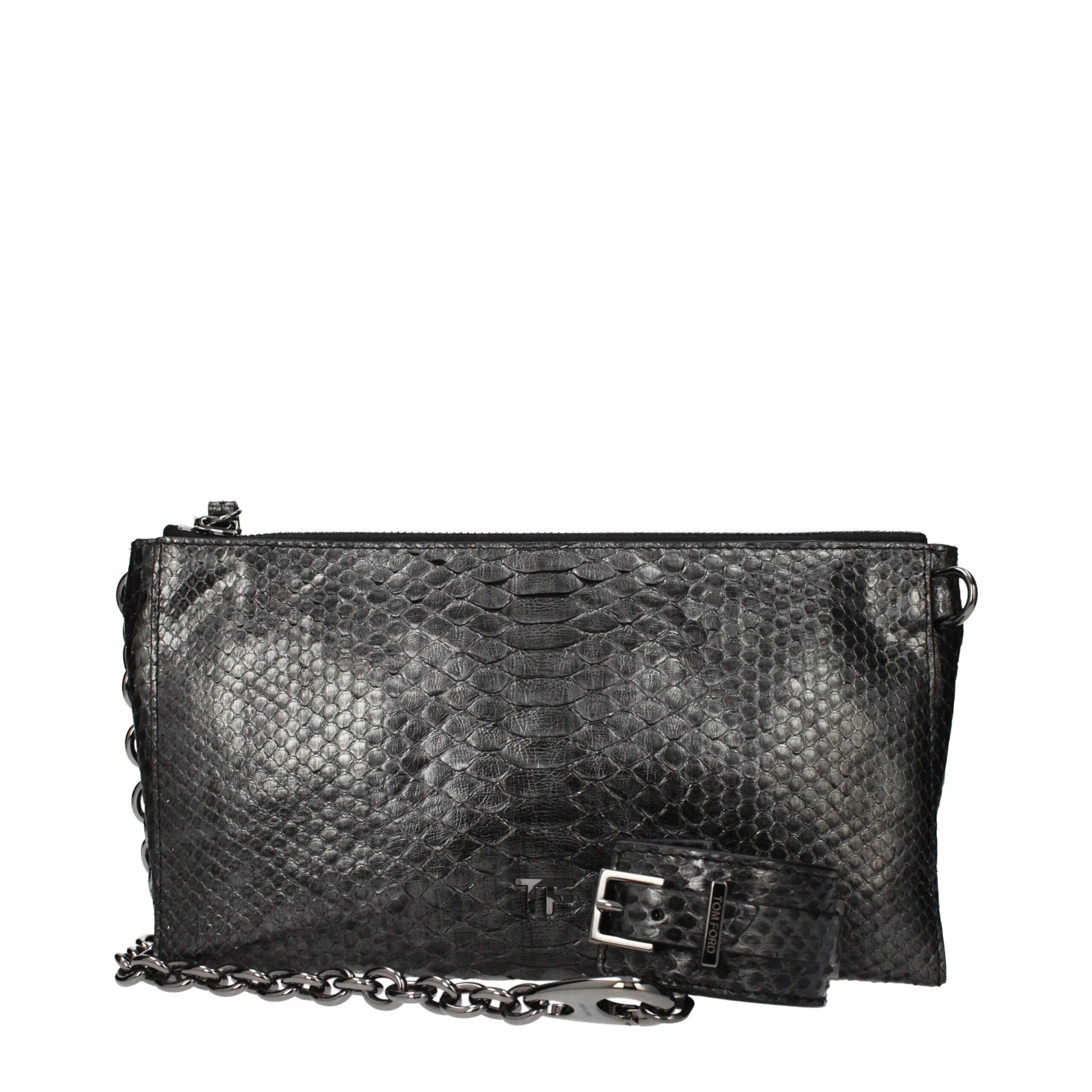 Tom Ford Gray Skin Handbag sold by Siebentaschen