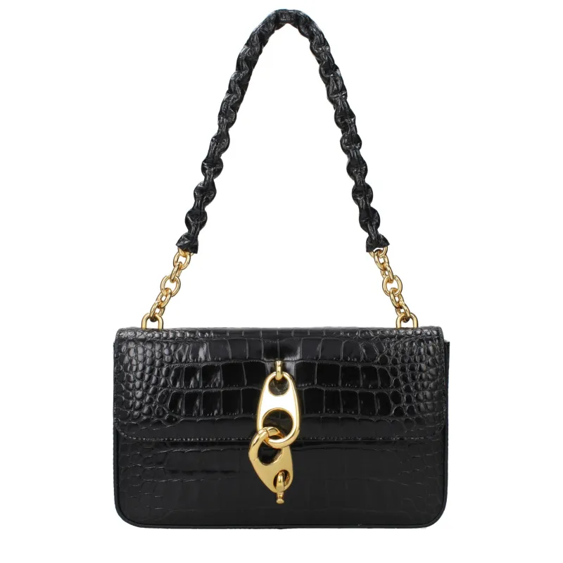 Tom Ford Black Leather Shoulder Bag sold by Siebentaschen