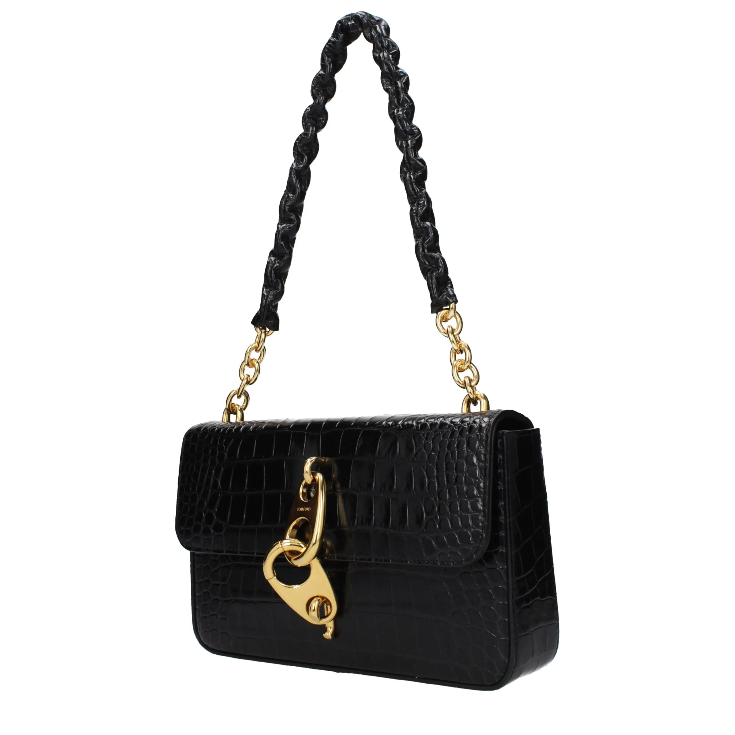 Tom Ford Black Leather Shoulder Bag sold by Siebentaschen product image thumbnail 2