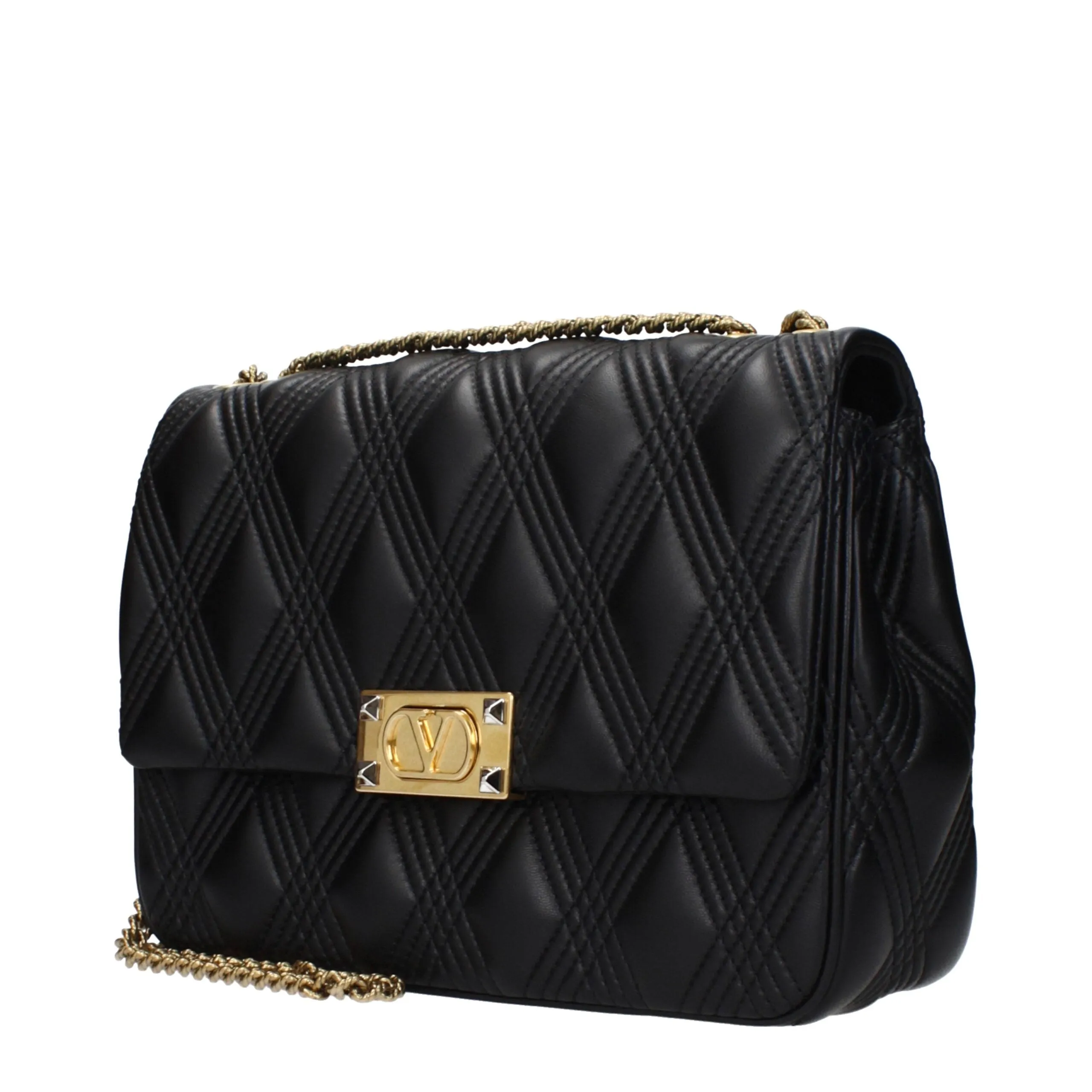Valentino Garavani Black Leather Shoulder Bag sold by Siebentaschen product image thumbnail 2