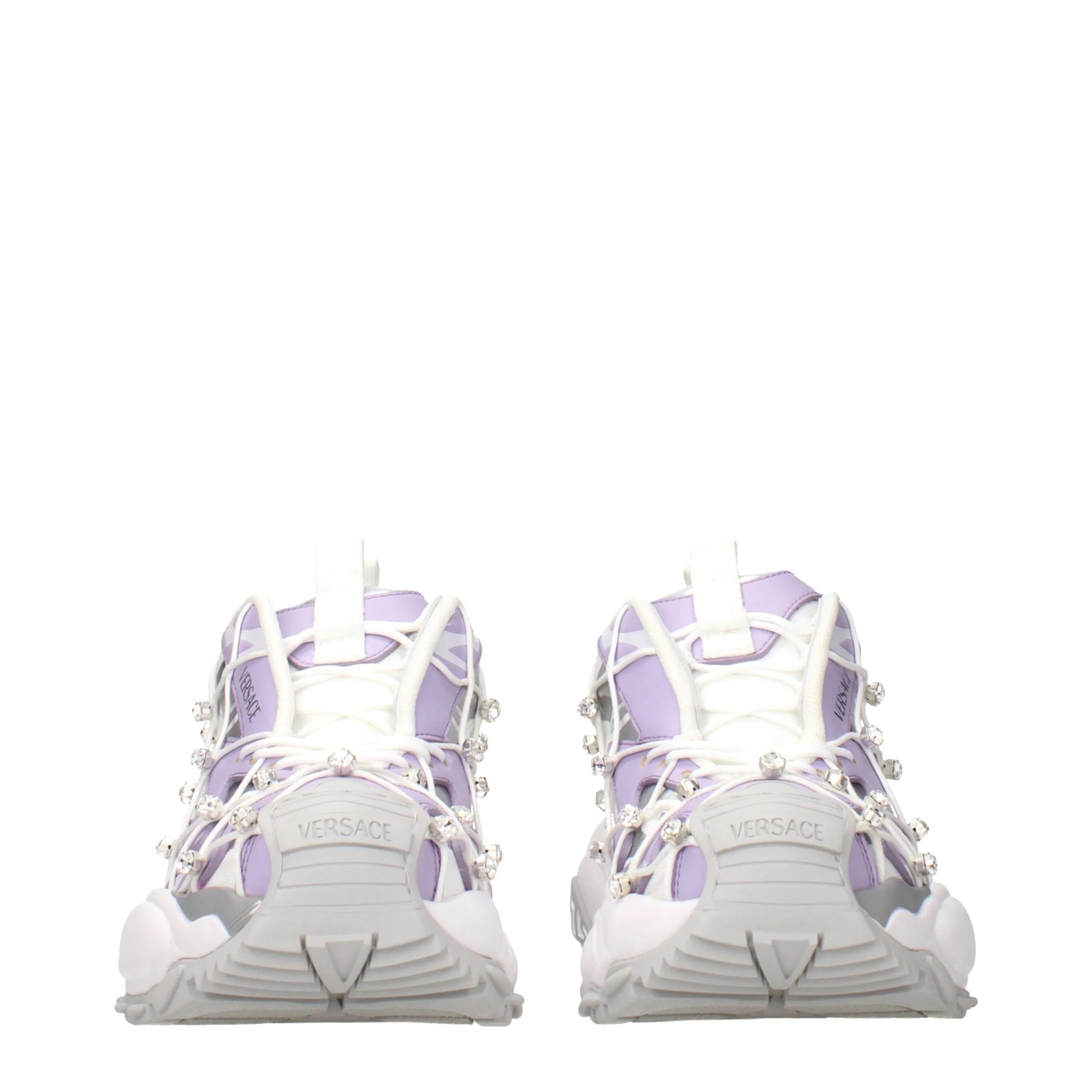 Versace White Fabric Chunky Sneakers sold by Siebentaschen product image thumbnail 3