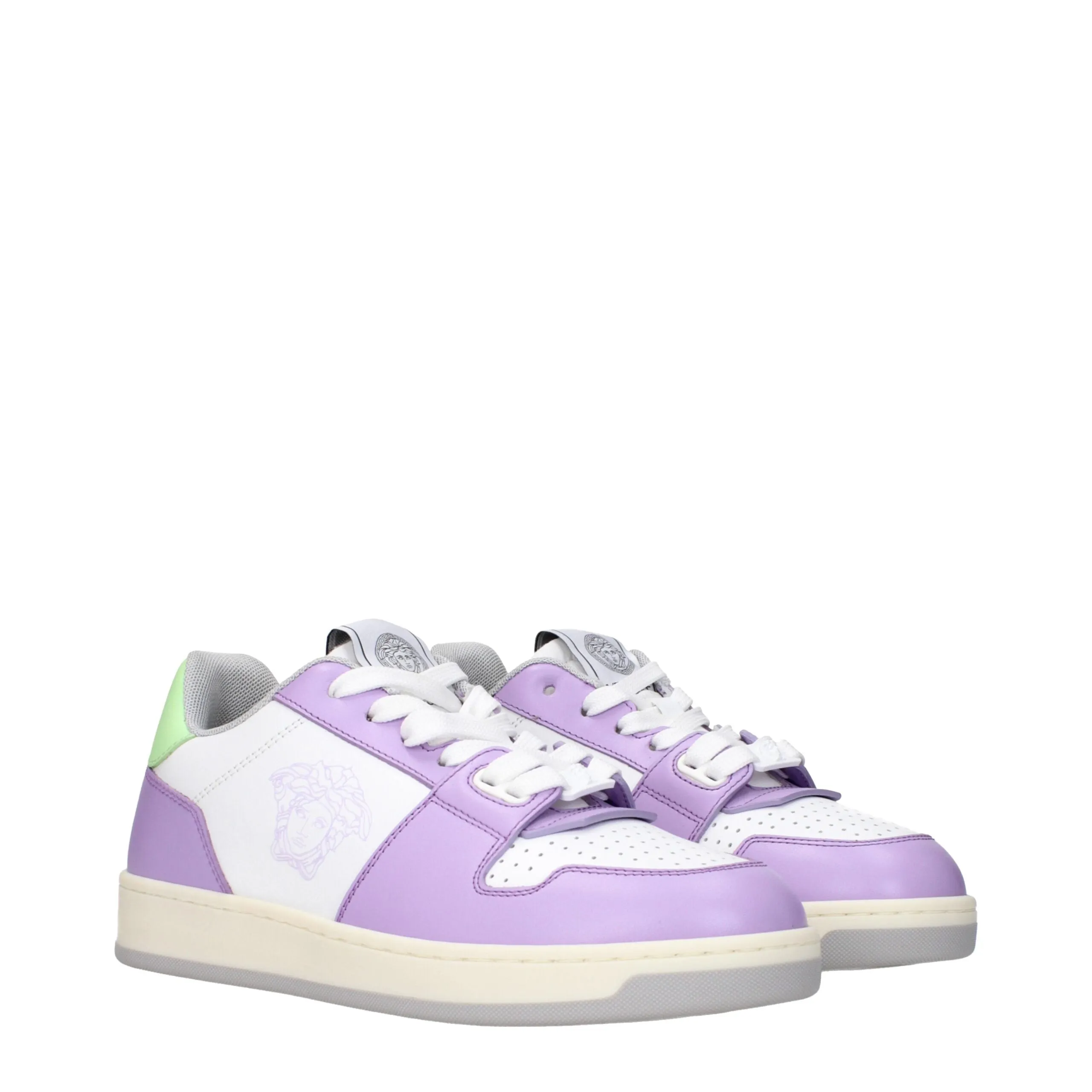 Versace White Leather Low Top Sneakers sold by Siebentaschen product image thumbnail 2