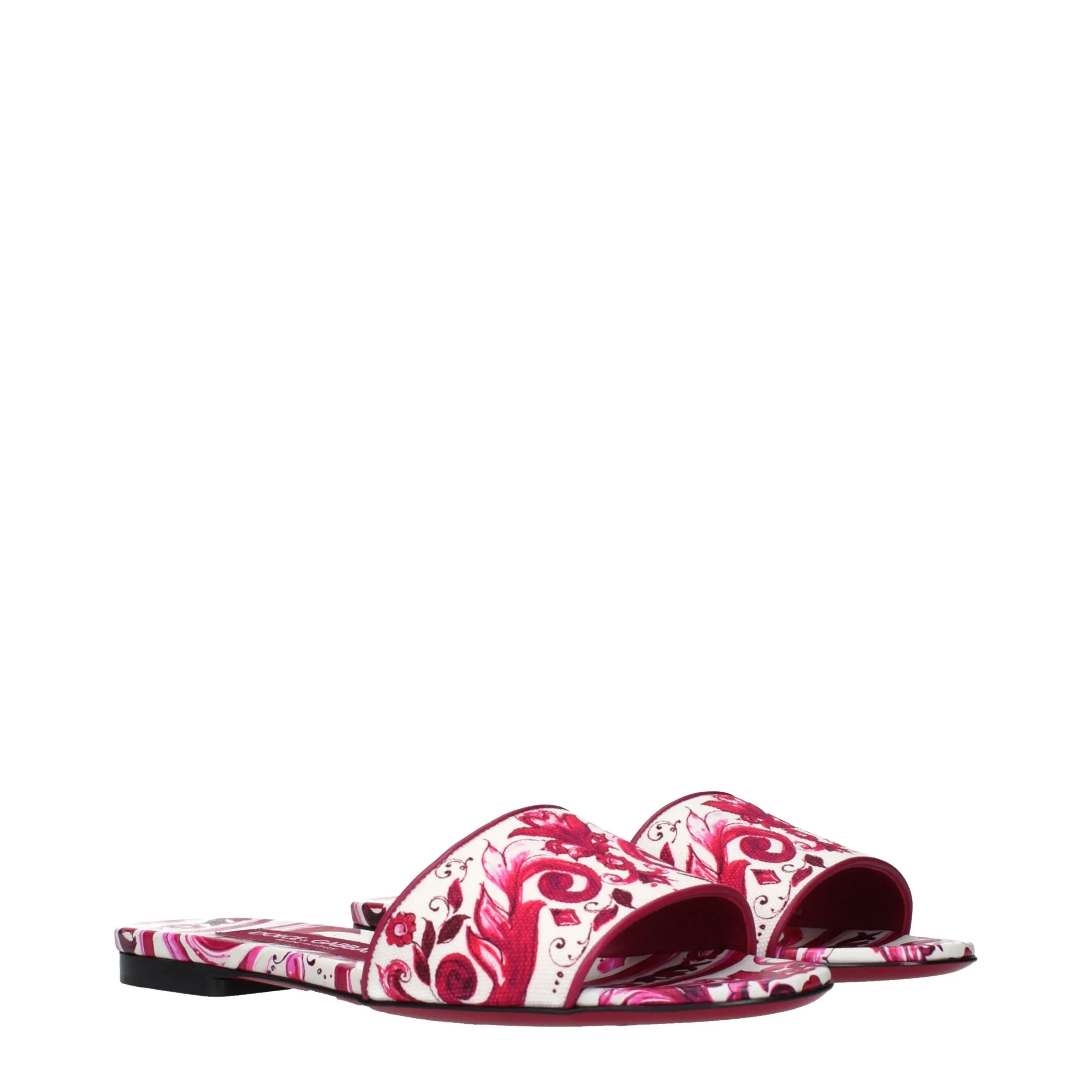 Dolce & Gabbana Pink Fabric Slippers sold by Siebentaschen product image thumbnail 2