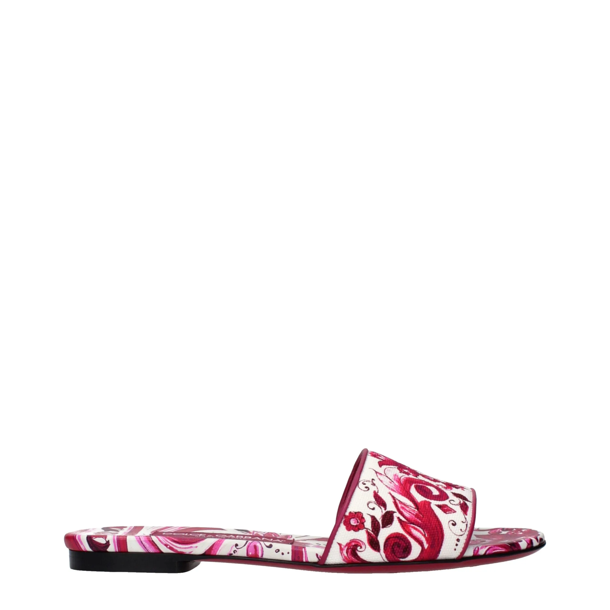 Dolce & Gabbana Pink Fabric Slippers sold by Siebentaschen