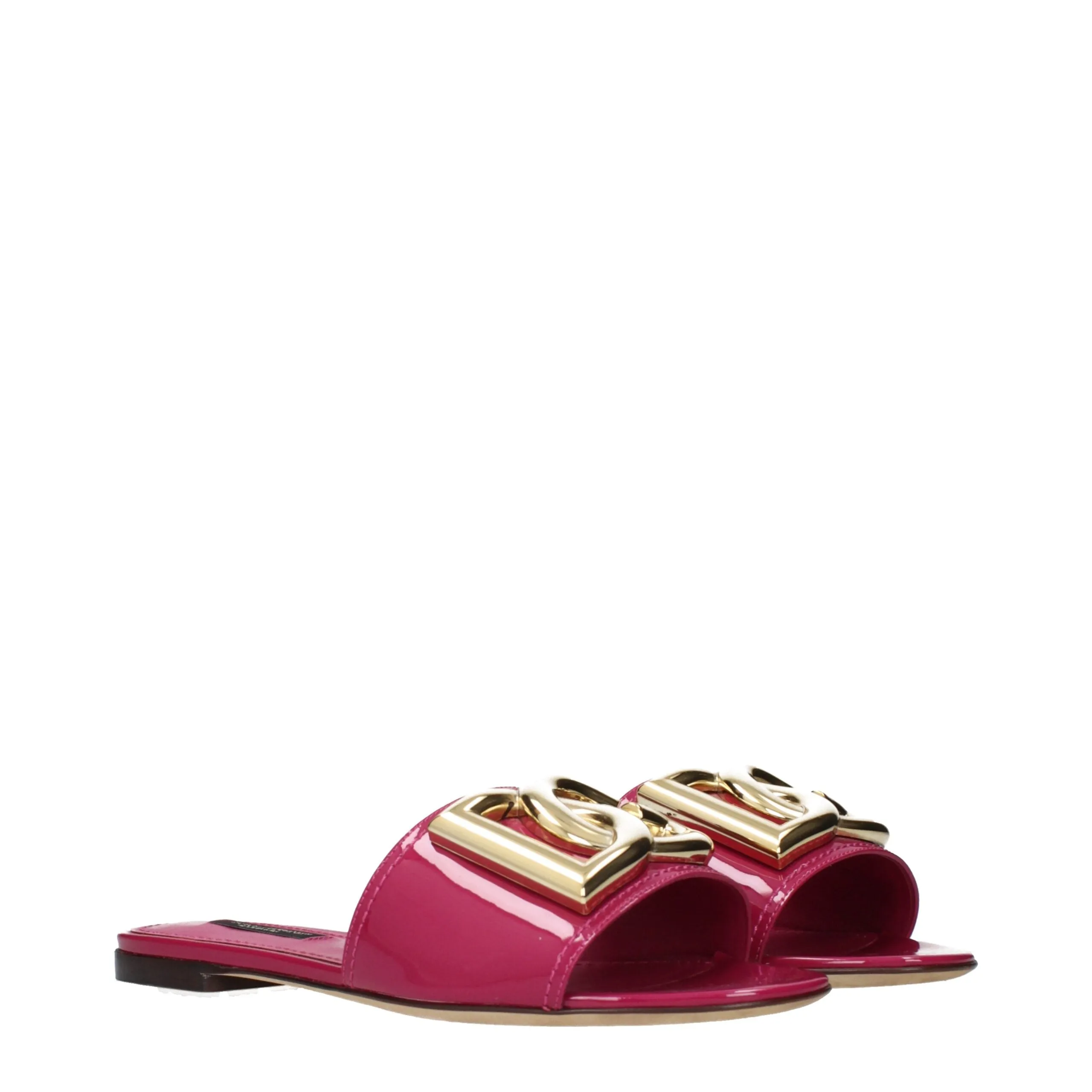 Dolce & Gabbana Pink Leather Slippers sold by Siebentaschen product image thumbnail 2