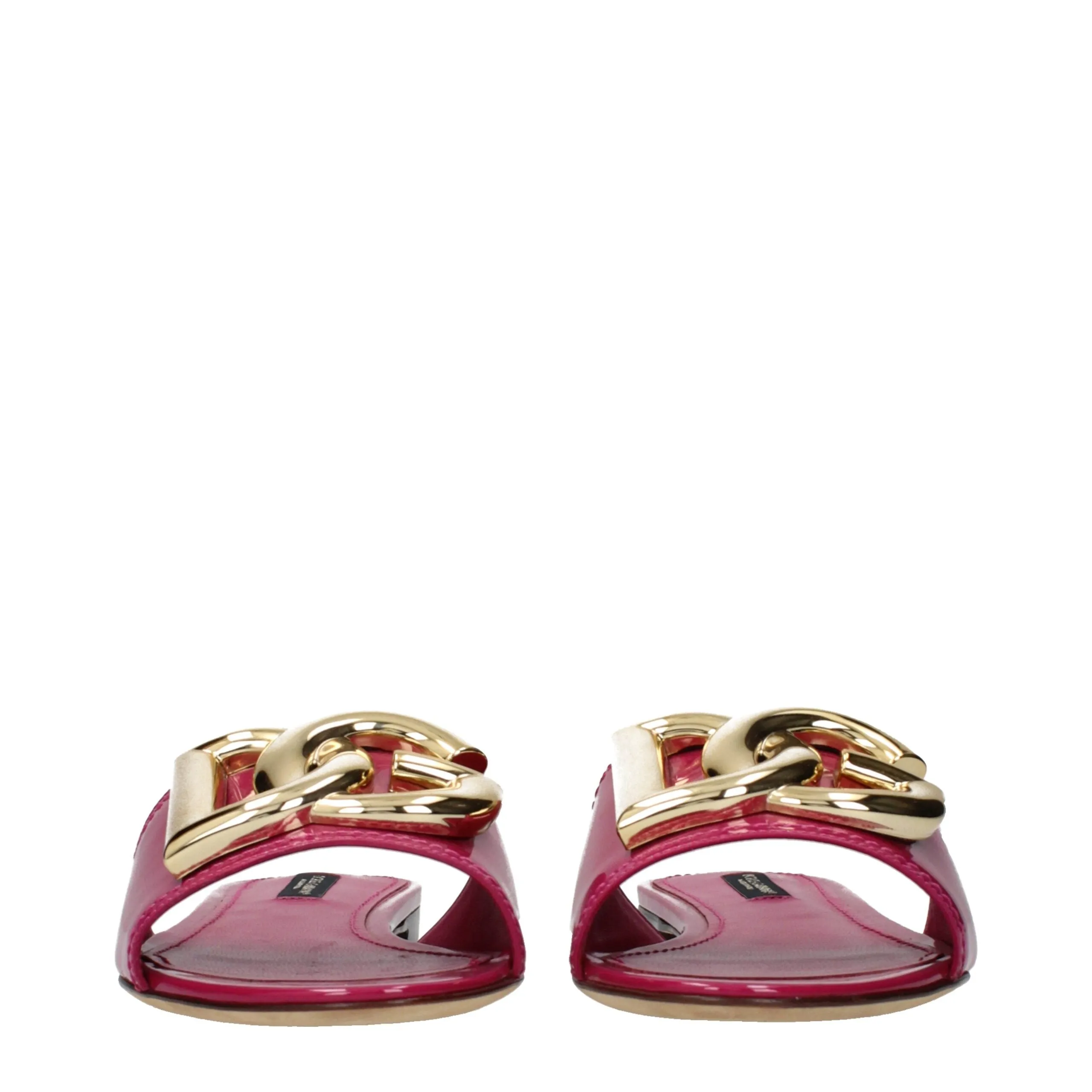Dolce & Gabbana Pink Leather Slippers sold by Siebentaschen product image thumbnail 3