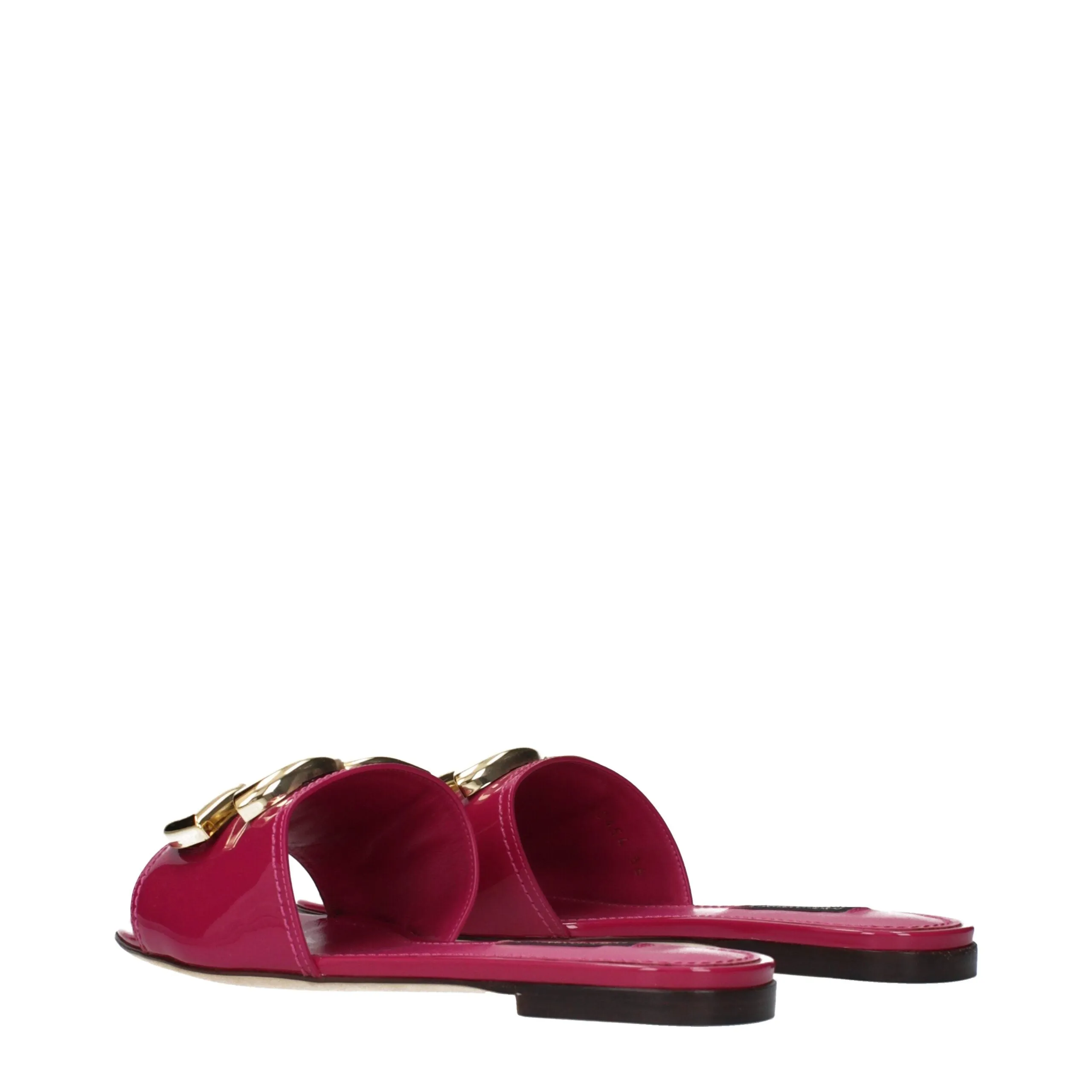 Dolce & Gabbana Pink Leather Slippers sold by Siebentaschen product image thumbnail 4