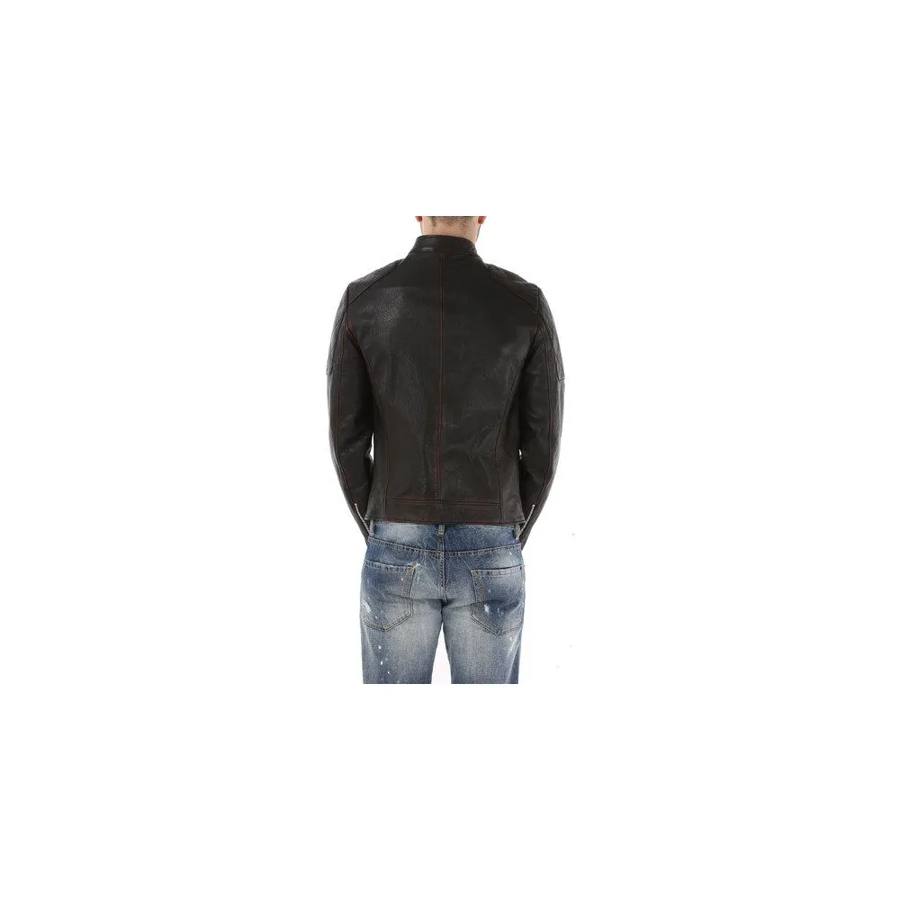 Dolce & Gabbana Black Goatskin Men Jacket sold by Siebentaschen product image thumbnail 5