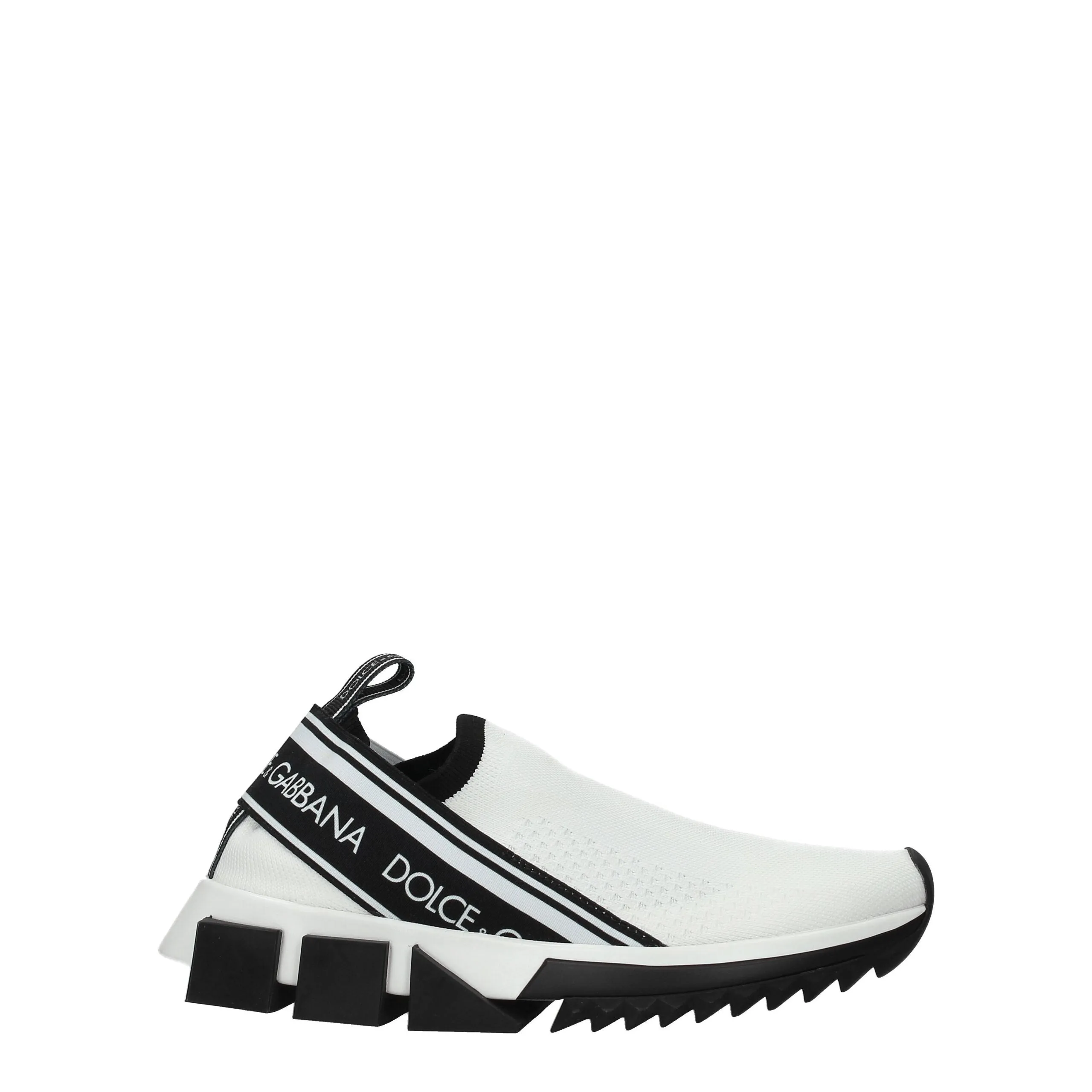 Dolce & Gabbana White Fabric Chunky Sneakers sold by Siebentaschen