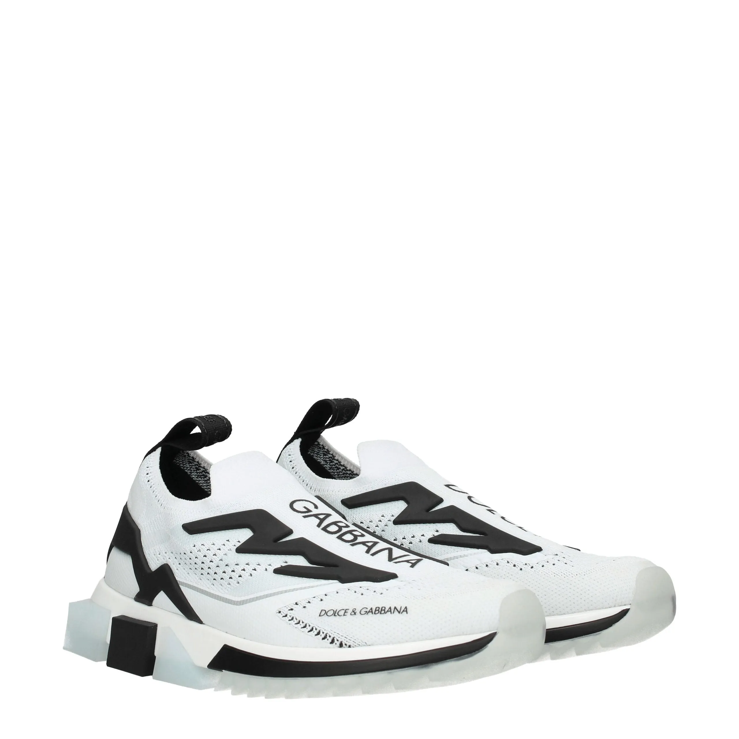 Dolce & Gabbana White Fabric Athletic Sneakers sold by Siebentaschen product image thumbnail 2