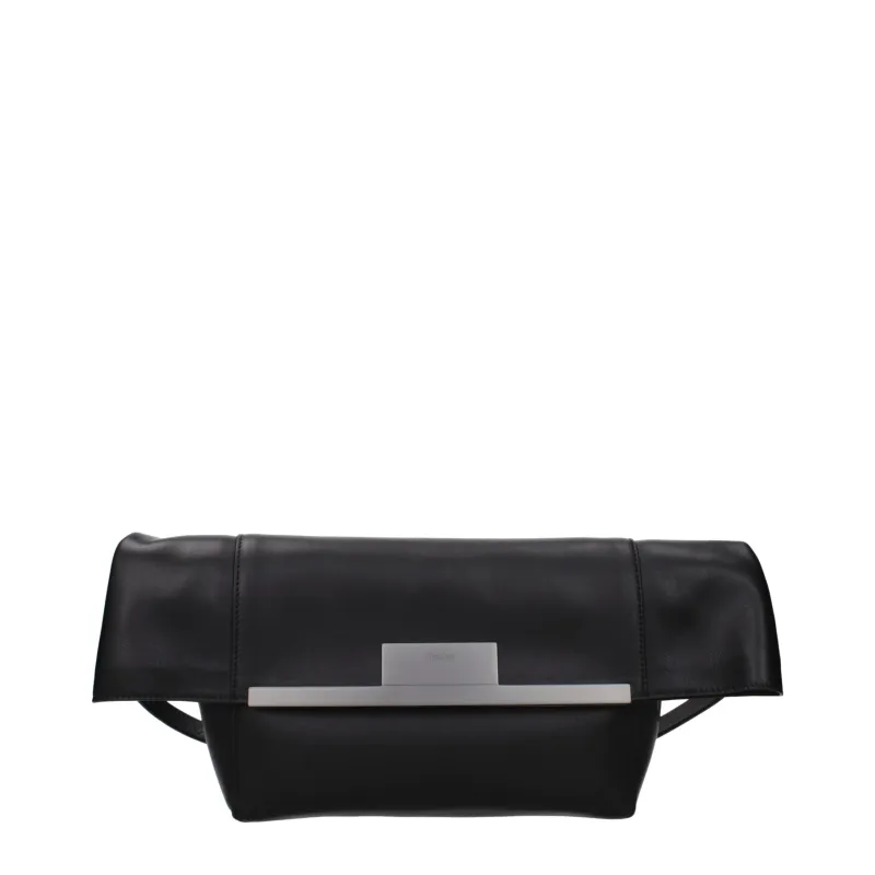 Max Mara Black Leather Shoulder Bag sold by Siebentaschen
