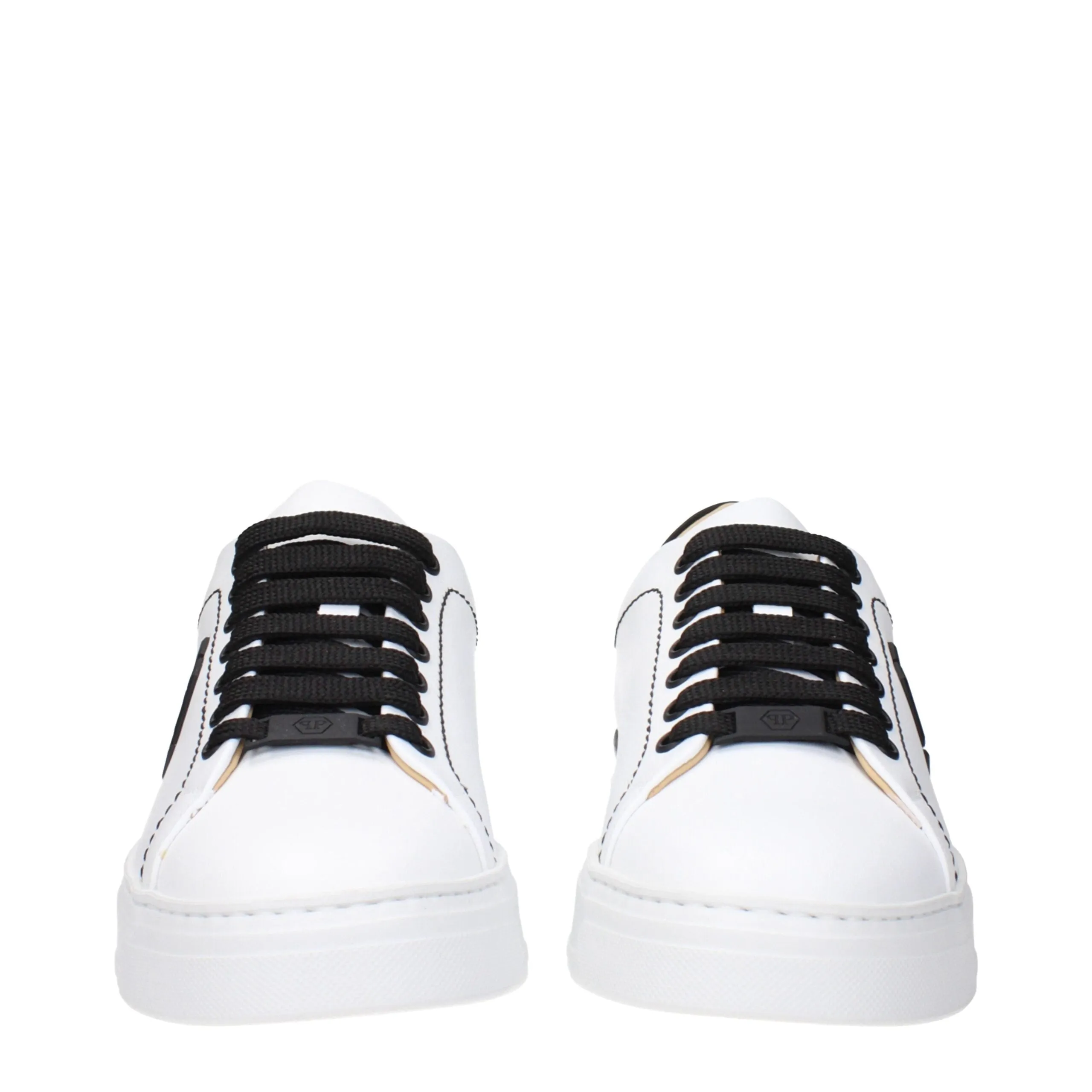 Philipp Plein White Leather Low Top Sneakers sold by Siebentaschen product image thumbnail 3