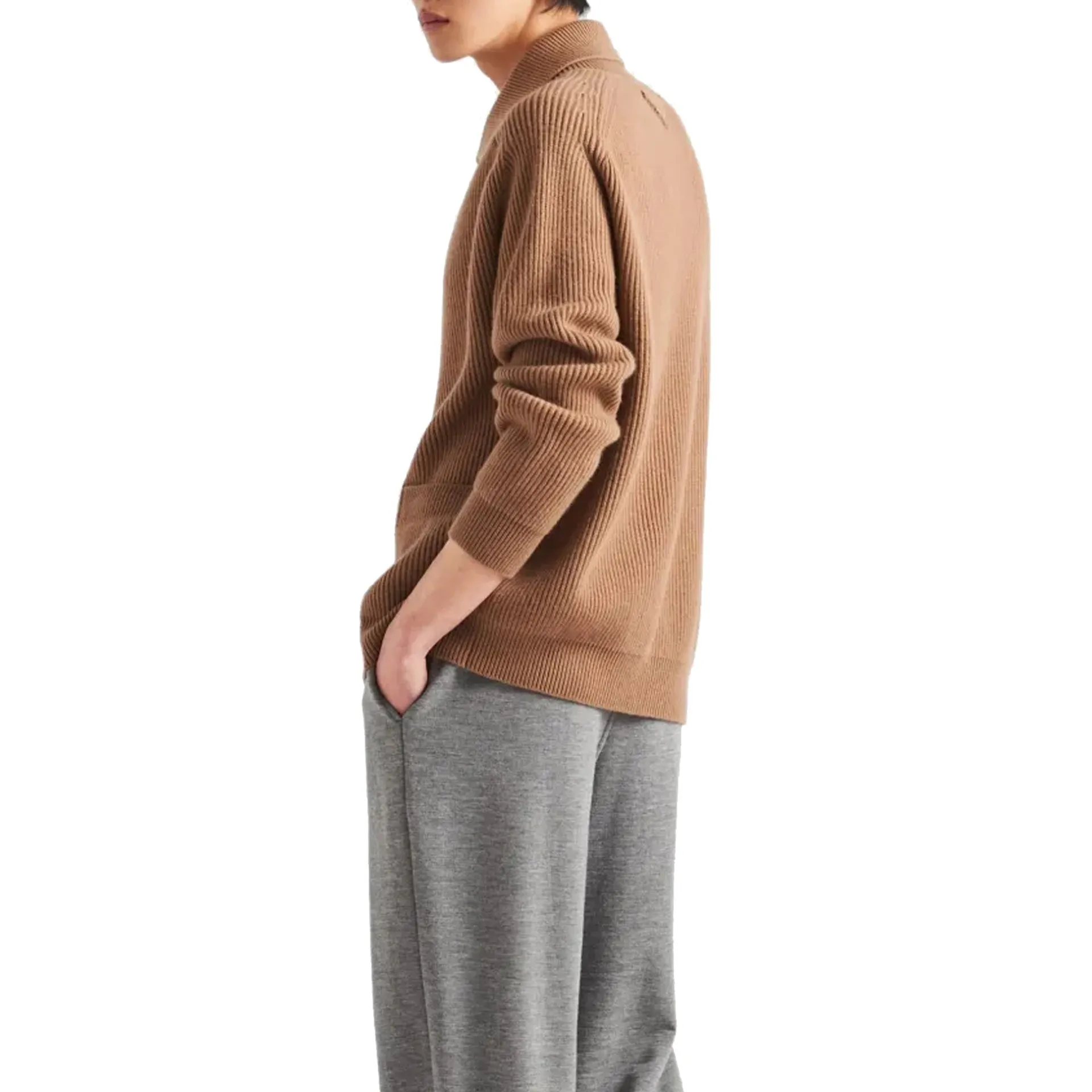 Prada Ribbed Knit Cashmere Cardigan sold by Siebentaschen product image thumbnail 3