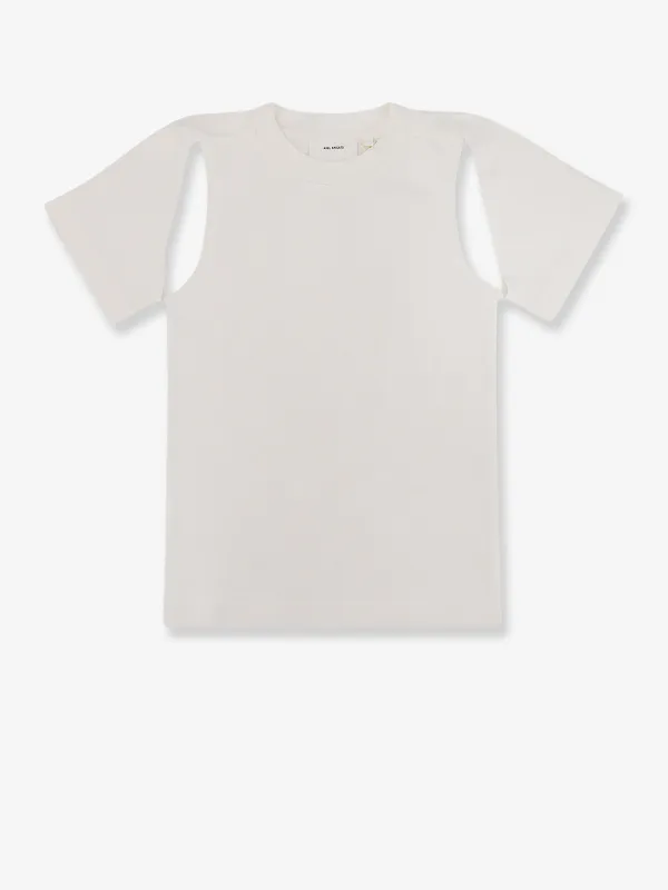 AXEL ARIGATO Cotton -shirt with cut out details sold by Siebentaschen