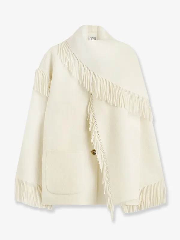 TOTEME Wool coat with scarf sold by Siebentaschen