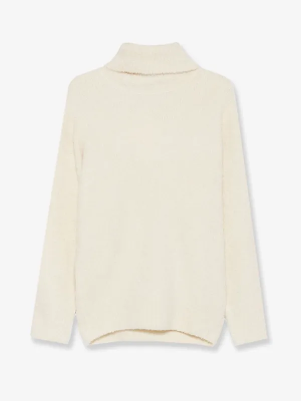 TOTEME Bouclé alpaca blend turtleneck sold by Siebentaschen
