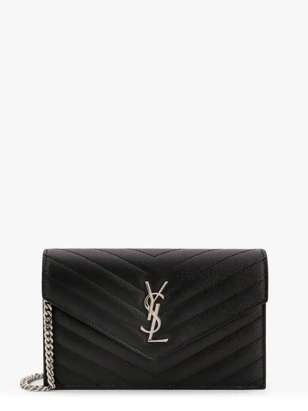 Saint Laurent Envelope leather shoulder bag sold by Siebentaschen
