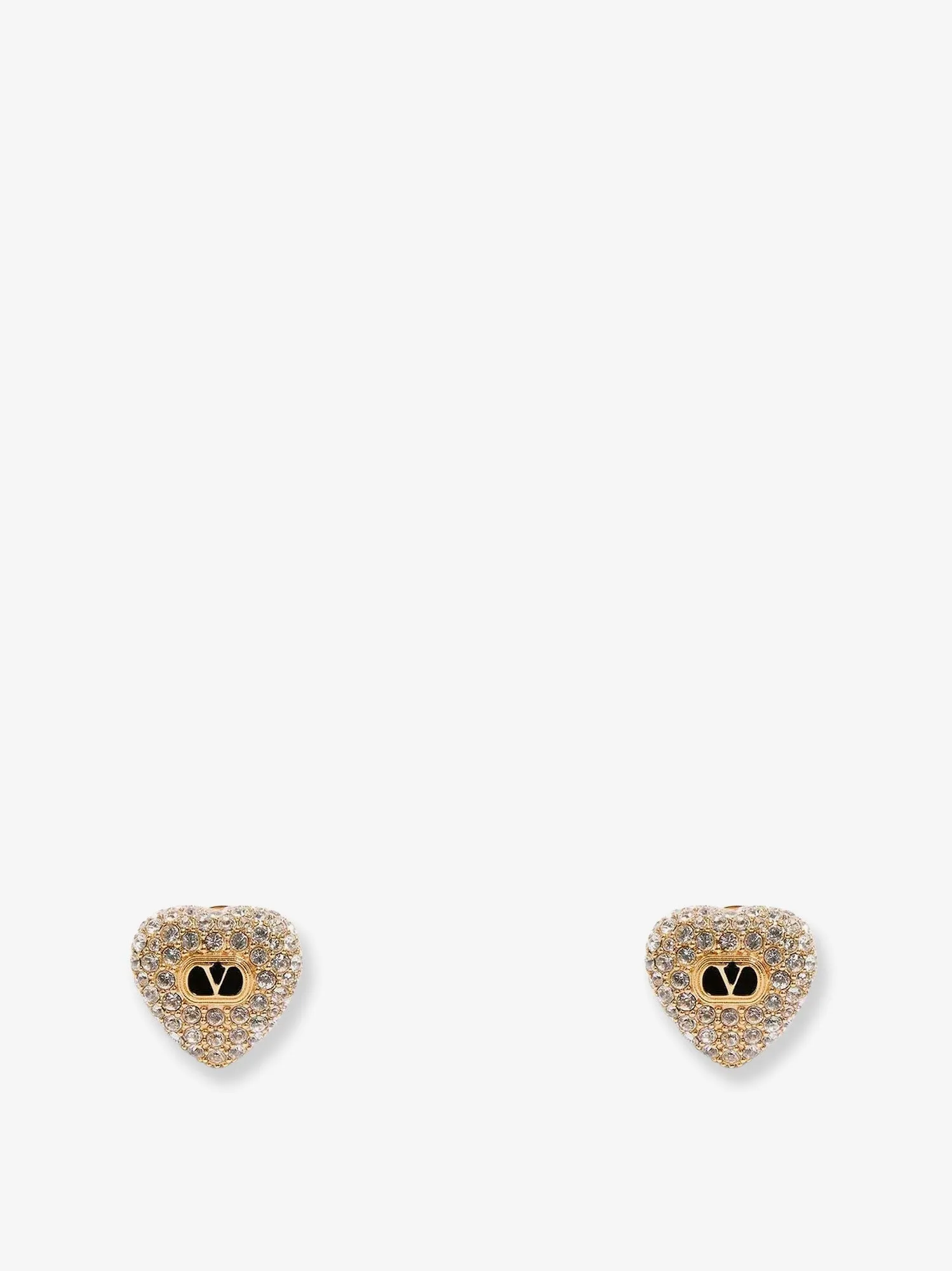 Valentino Garavani Coeur Royal metal and Swarovski® crystals earrings sold by Siebentaschen