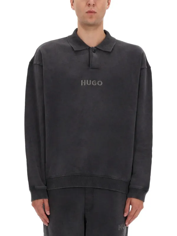 Hugo POLO SWEATSHIRT "DELWY" sold by Siebentaschen
