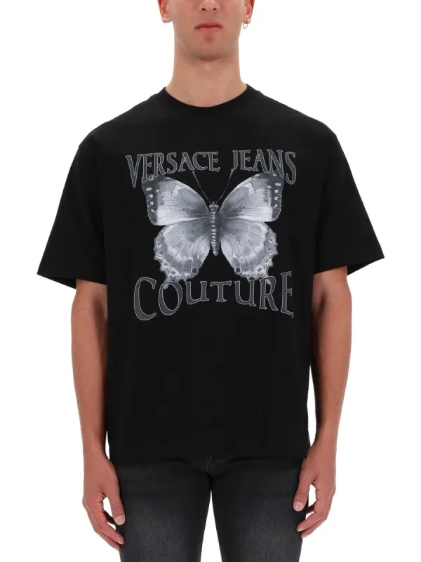 Versace Jeans Couture BUTTERFLY LOGO T-SHIRT sold by Siebentaschen