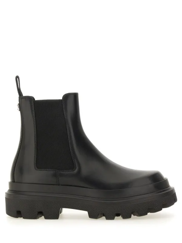 Dolce & Gabbana BRUSHED LEATHER BOOT sold by Siebentaschen