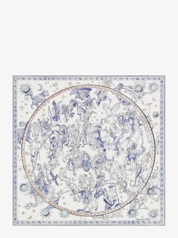 Dior Dior Night of Dreams silk twill foulard sold by Siebentaschen