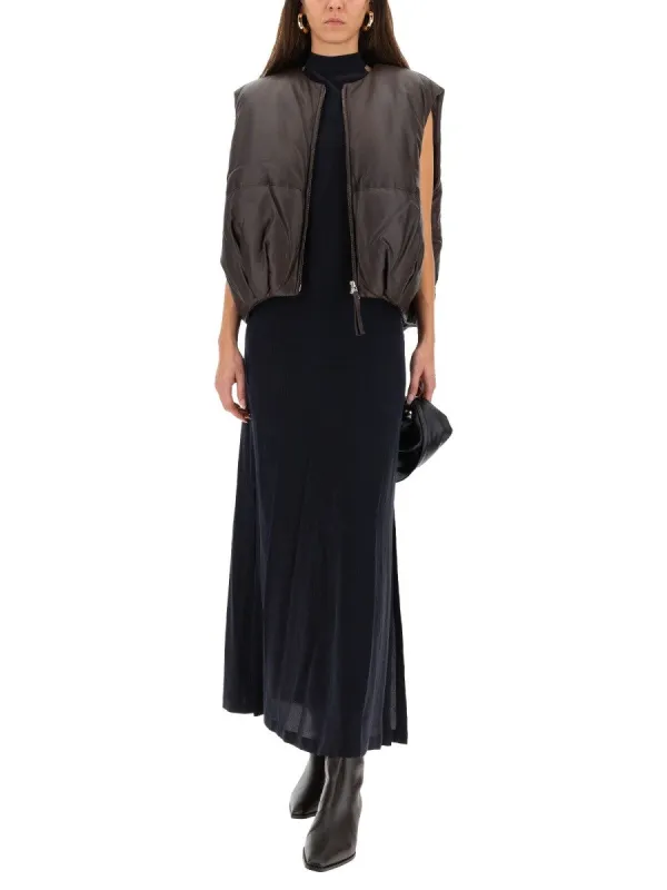 ALYSI LEATHER "PUFFER" VEST sold by Siebentaschen