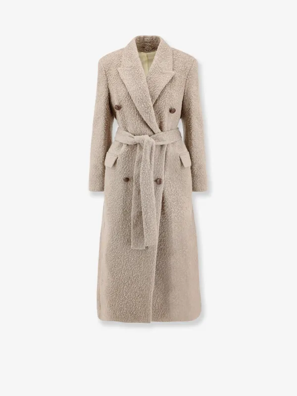 Golden Goose Deluxe Brand Wrinkled virgin wool blend coat sold by Siebentaschen