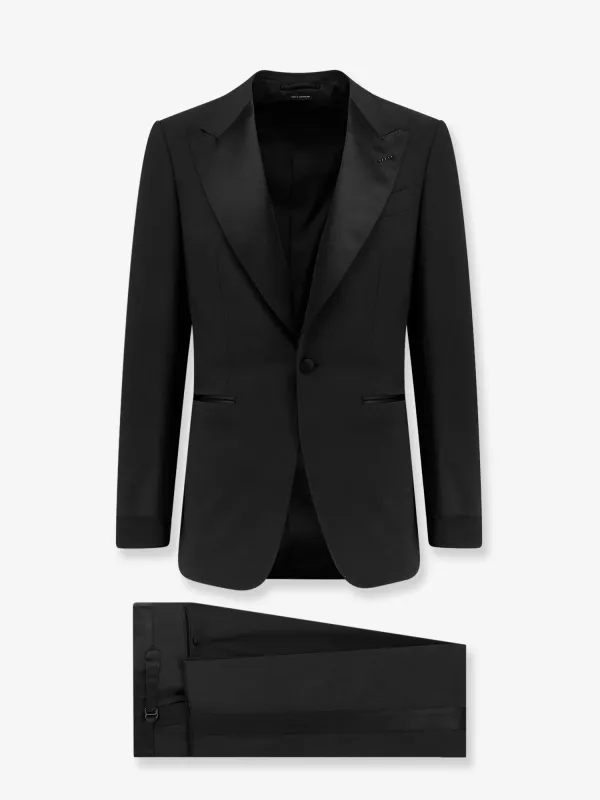 TOM FORD Wool tuxedo with satin profiles sold by Siebentaschen