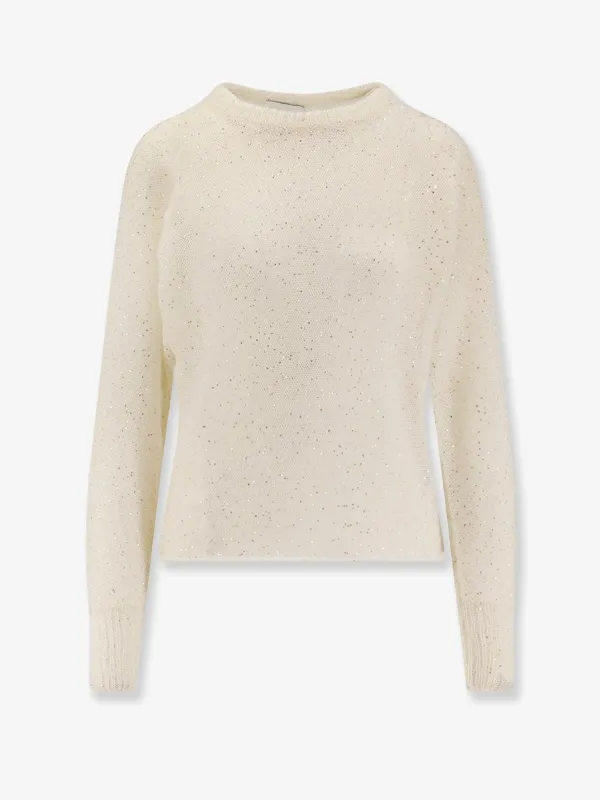 NUDE Mohair blend sweater with sequins sold by Siebentaschen