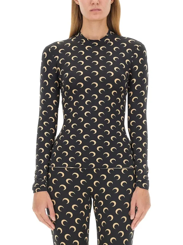 MARINE SERRE T-SHIRT "MOON" sold by Siebentaschen