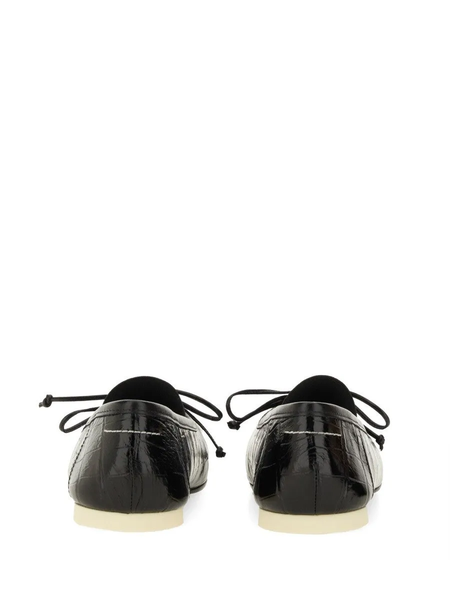 MM6 MAISON MARGIELA CROCODILE-EFFECT LEATHER BALLERINA sold by Siebentaschen product image thumbnail 4