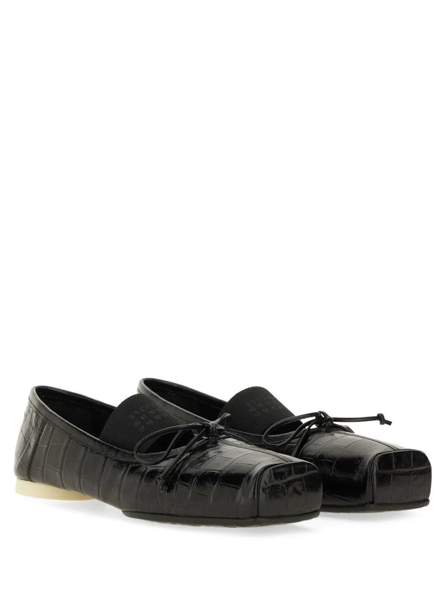 MM6 MAISON MARGIELA CROCODILE-EFFECT LEATHER BALLERINA sold by Siebentaschen product image thumbnail 3