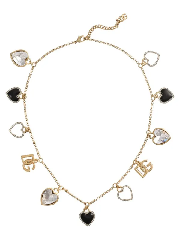 Dolce & Gabbana "ITALIAN TAILORING" NECKLACE WITH HEARTS sold by Siebentaschen