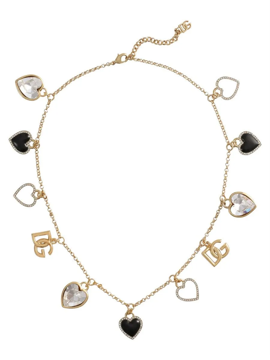 Dolce & Gabbana "ITALIAN TAILORING" NECKLACE WITH HEARTS sold by Siebentaschen