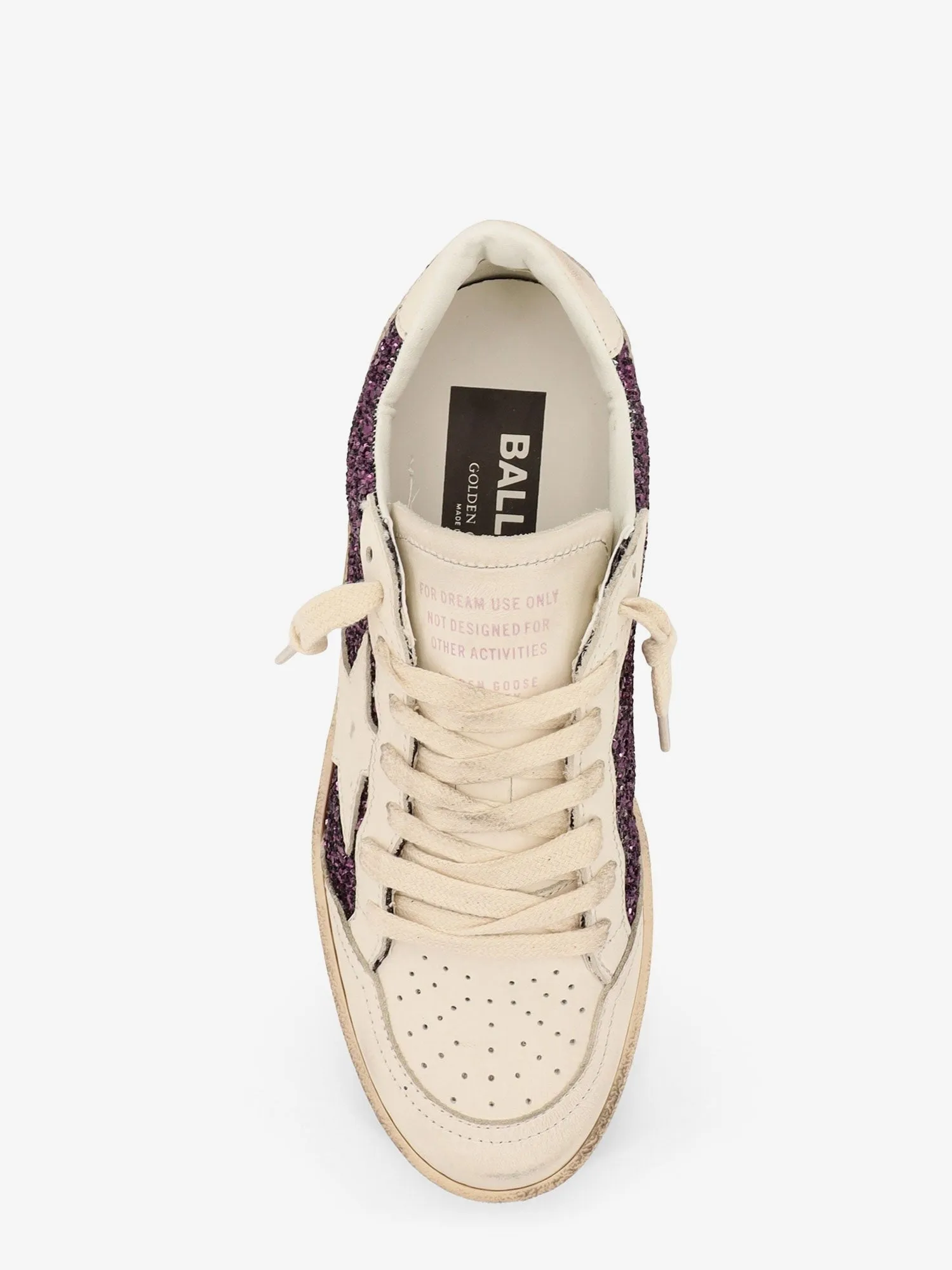Golden Goose Deluxe Brand Ball Star leather sneakers with glittered insert sold by Siebentaschen product image thumbnail 5