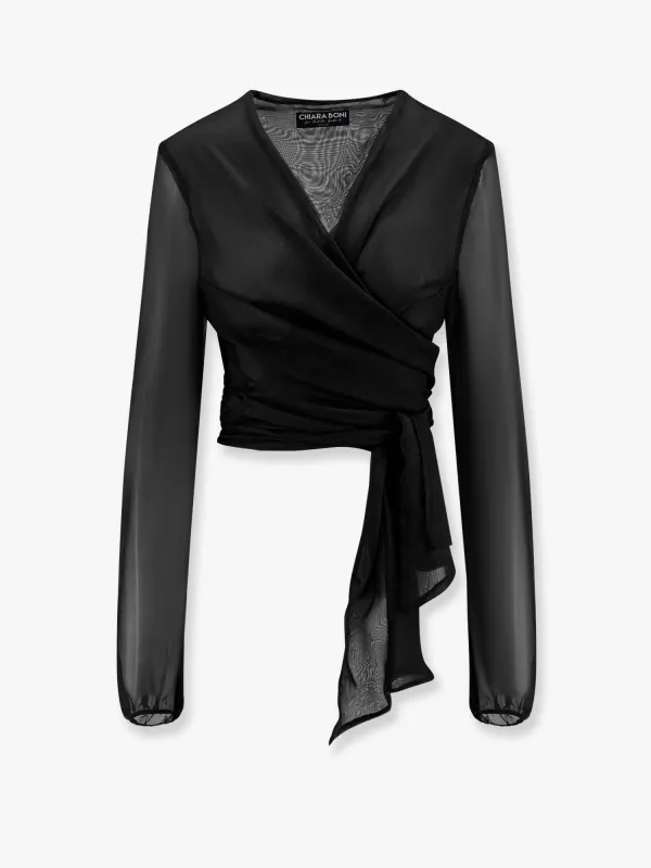 CHIARA BONI Takao chiffon shirt sold by Siebentaschen