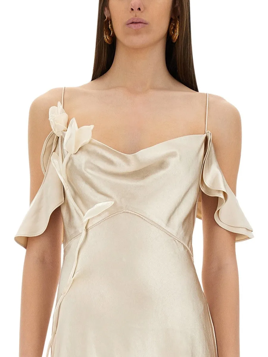 SELF-PORTRAIT MINI DRESS WITH FLORAL APPLIQUÉS sold by Siebentaschen product image thumbnail 2